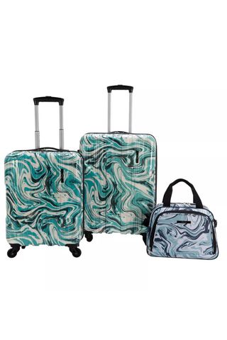 colorful luggage set