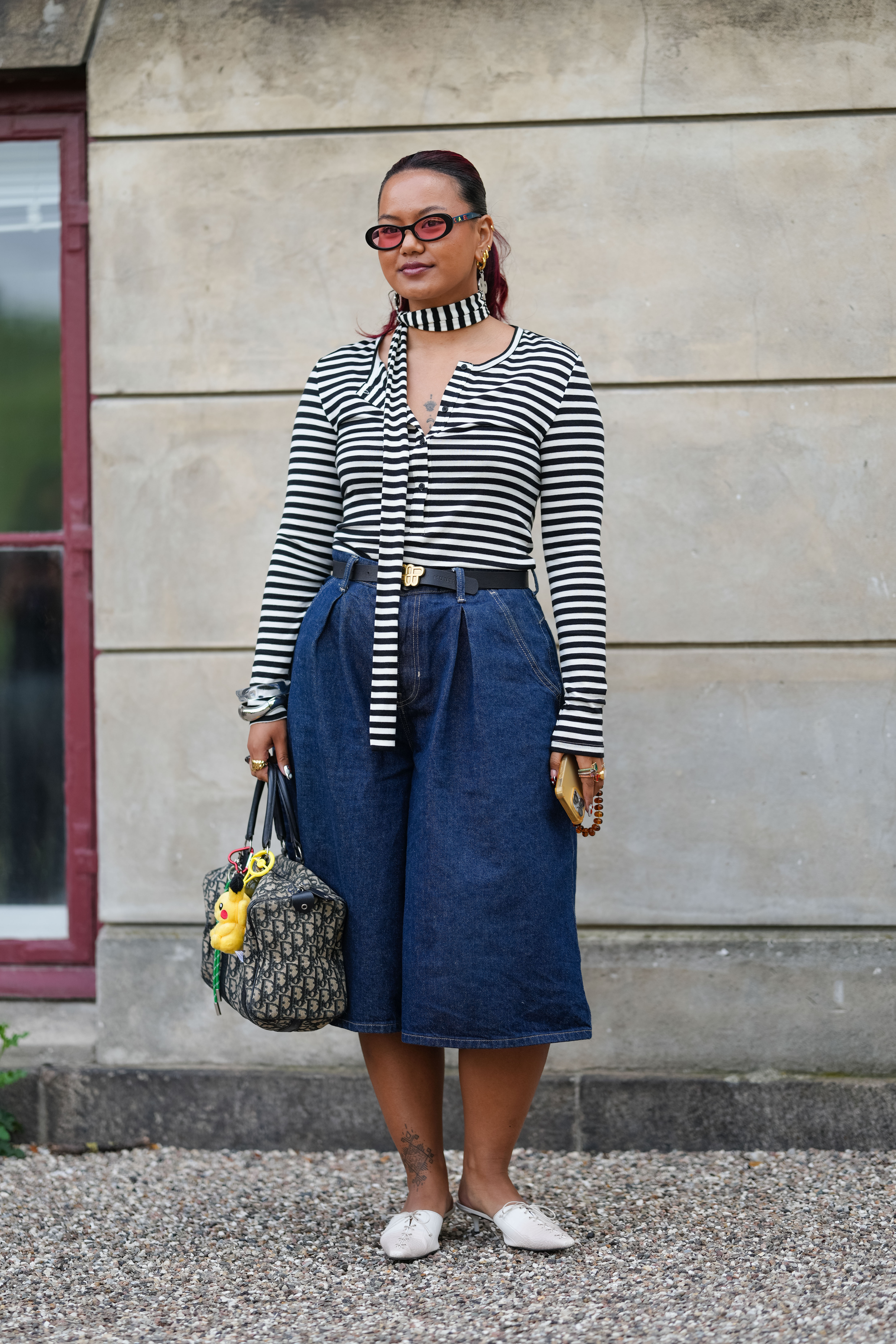 Skinny Scarf Street Style