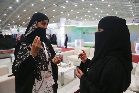 Women in Saudi Arabia.