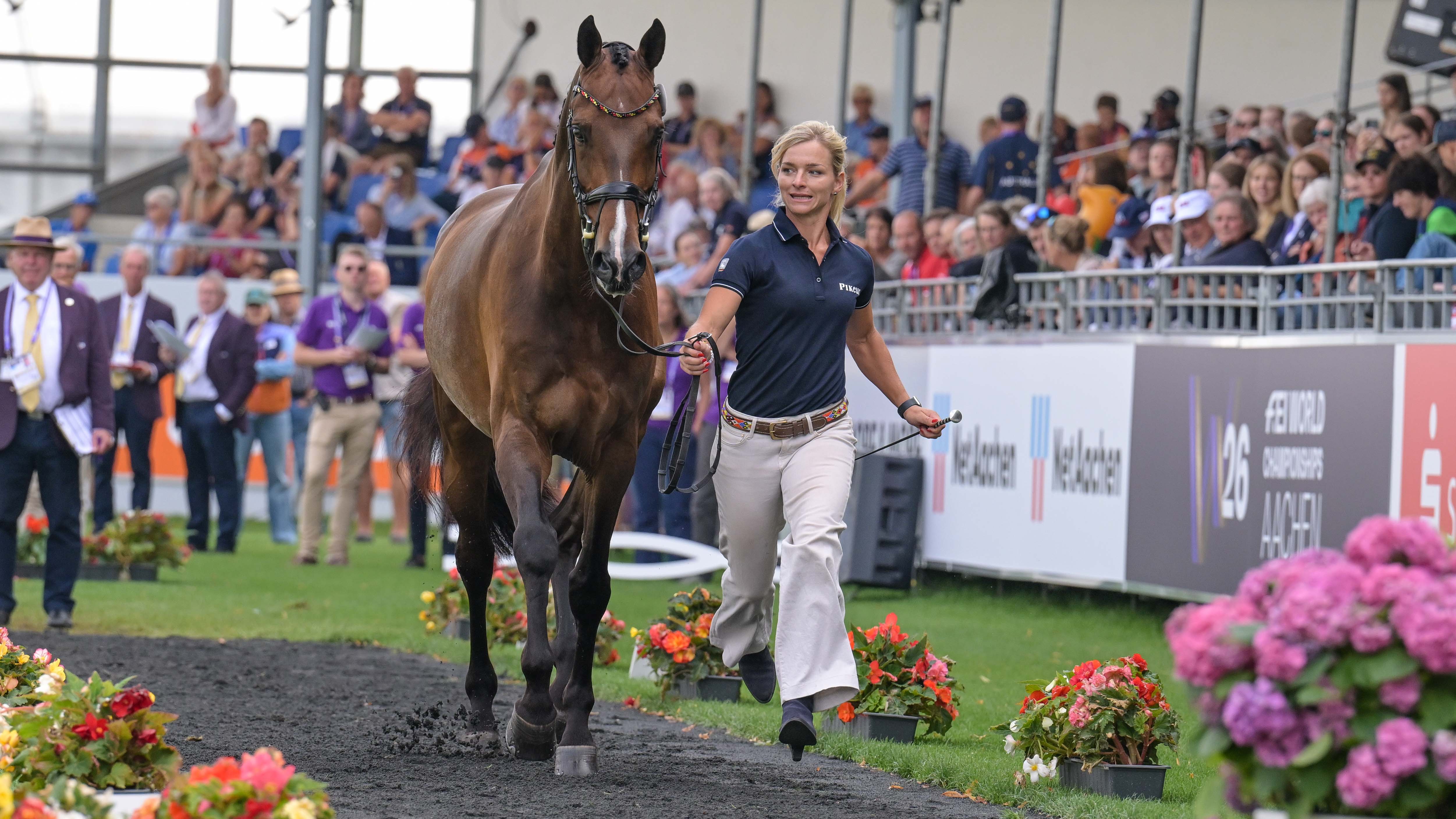 Julia Krajewski and Uelzener&rsquo;s Nickel at the eventing World Championships final trot-up