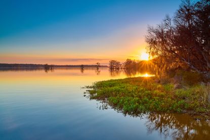 Sunset at Lake Talquin State Park in Florida