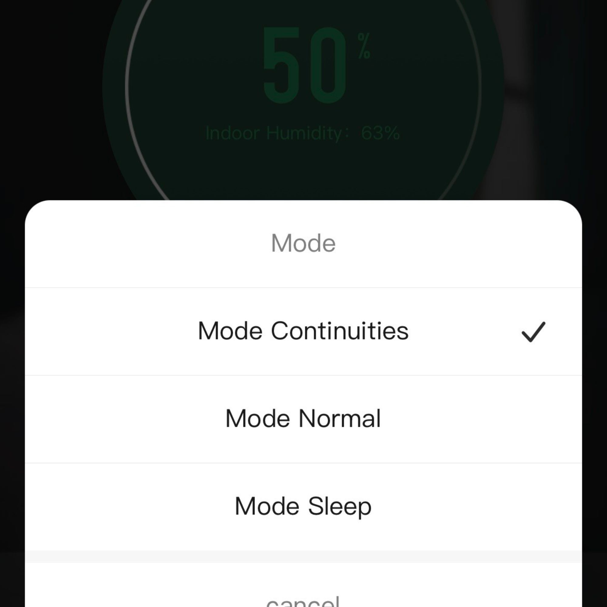 Devola 12L Compressor Dehumidifier in the SmartLife app