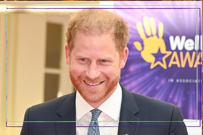 Prince Harry smiles as he attends the WellChild Awards 2023