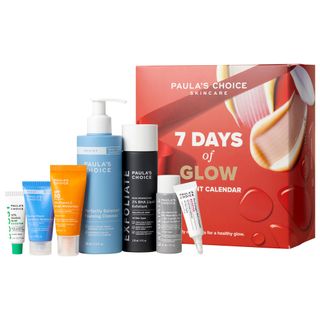 7 Days of Glow Advent Calendar With 2% Bha, Peptide Booster & 5% Vitamin C Sheer Moisturizer Spf 50