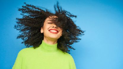 lady with curly hair wants to know how to detangle curly hair