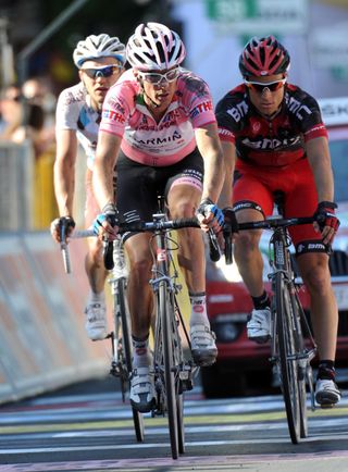 David Millar at the finish, Giro d