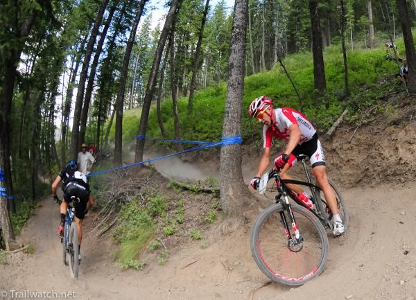 Todd Wells (Specialized) was glued to Sam Schultz (Subaru Trek)