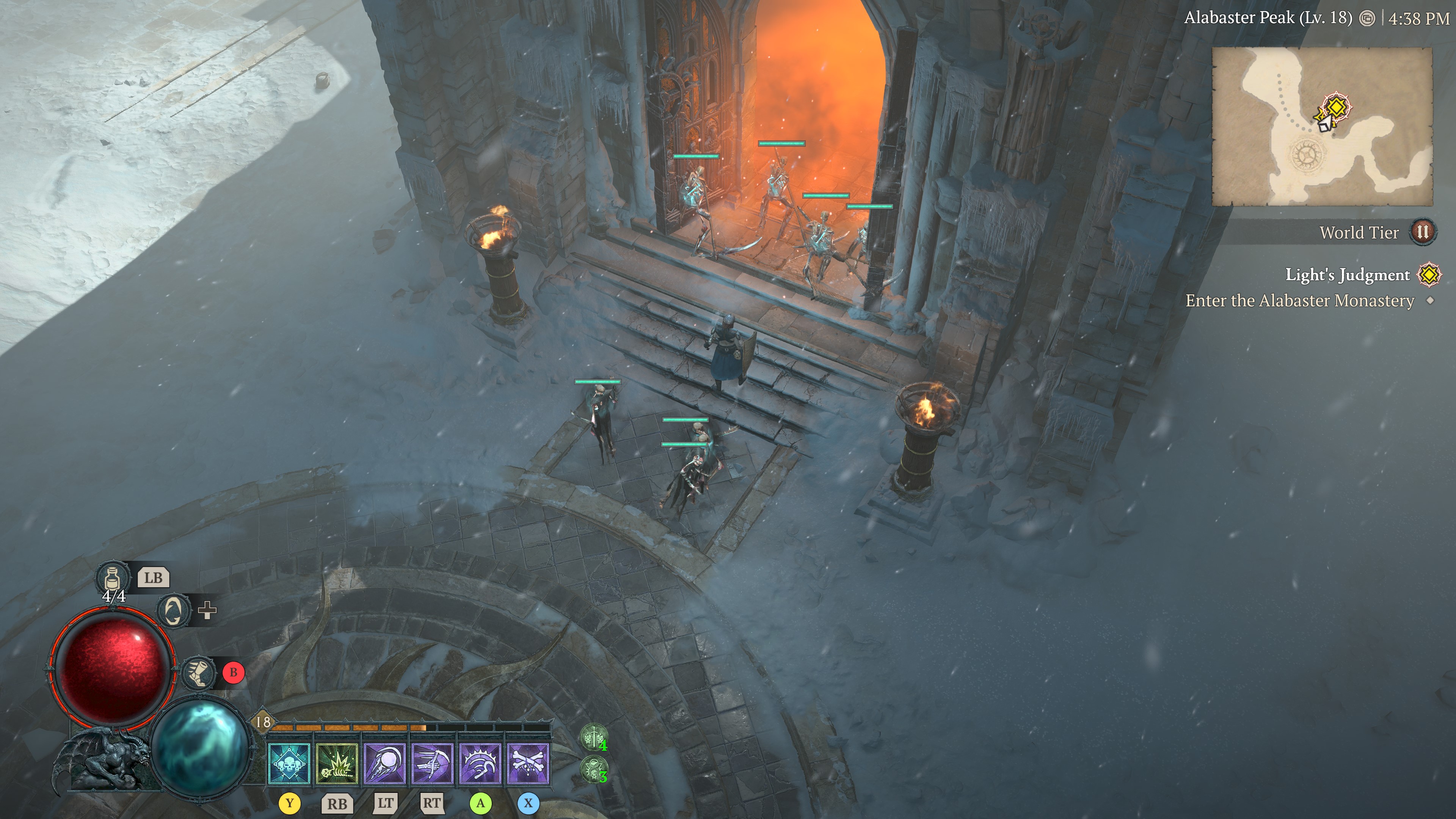 Screenshot of Diablo IV during the Server Slam.