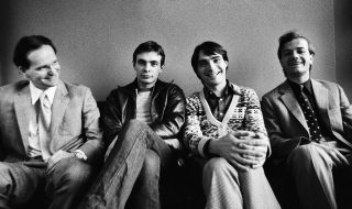 Kraftwerk in 1976 (L-R): Florian Schneider, Karl Bartos, Wolfgang Flür, Ralf Hütter
