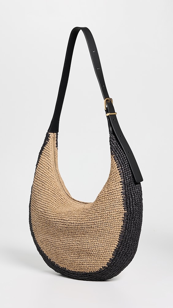 Madewell Essentials Curve Straw Shoulder Bag