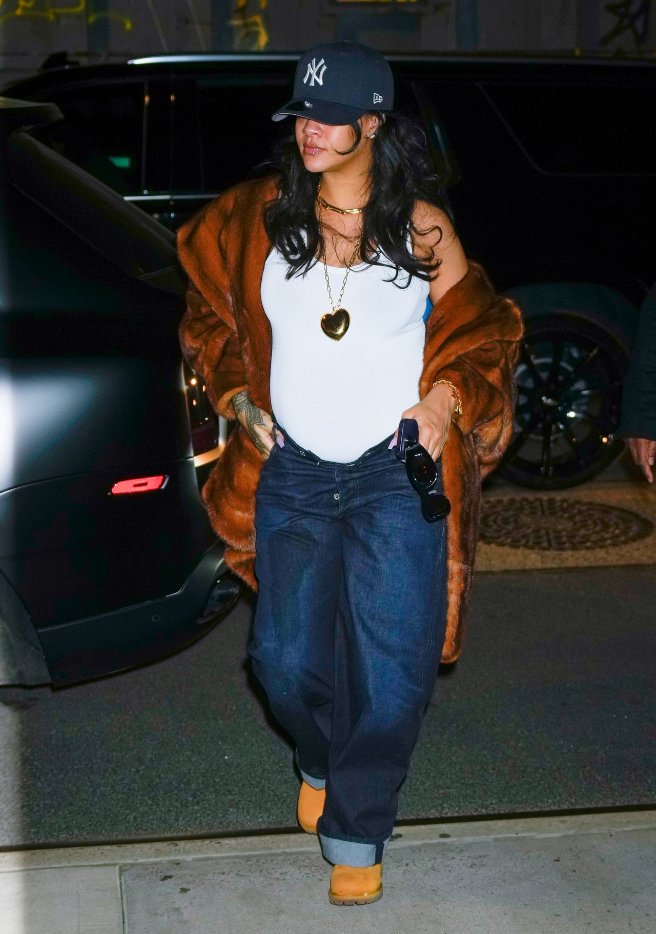 NEW YORK, NEW YORK - APRIL 24: Rihanna is seen on April 24, 2023 in New York City. (Photo by Gotham/GC Images)