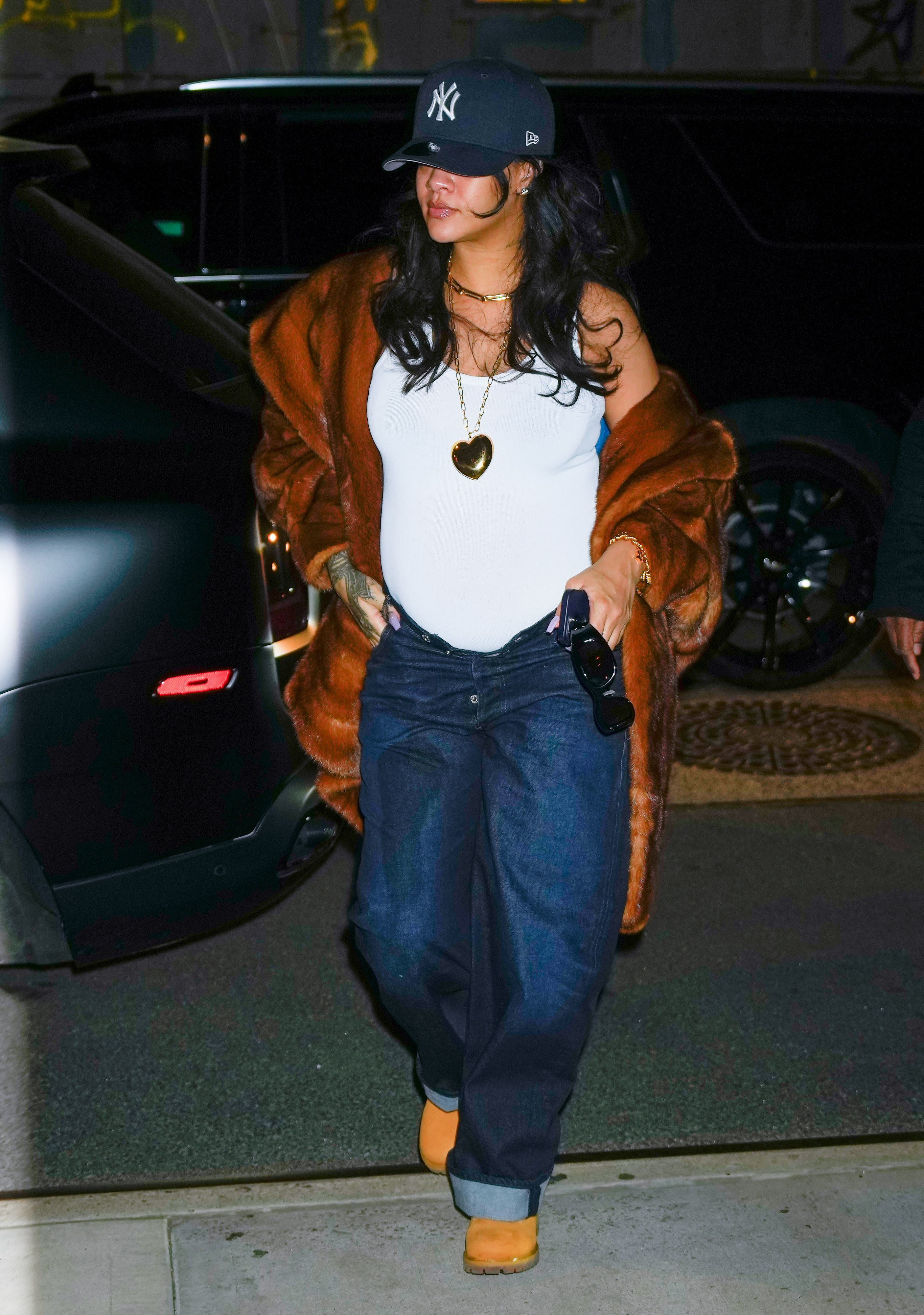NEW YORK, NEW YORK - APRIL 24: Rihanna is seen on April 24, 2023 in New York City. (Photo by Gotham/GC Images)