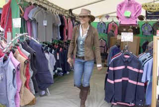 Kate Middleton, girlfriend of Prince William, attends the second day of the Gatcombe Park Festival of British Eventing at Gatcombe Park, on August 6, 2005 near Tetbury, England