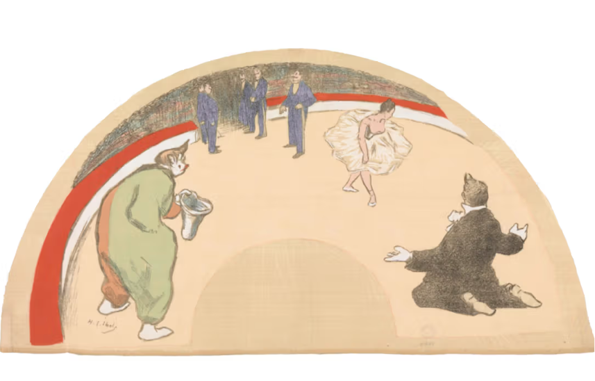 Henri-Gabriel Ibels (French, Paris 1867&amp;ndash;1936 Paris). Circus Fan, ca. 1893&amp;ndash;95. Lithograph on silk fan leaf. The Metropolitan Museum of Art, Harris Brisbane Dick Fund, 1938 (38.91.98).