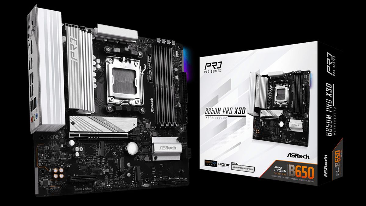 photo of ASRock's new 'Pro X3D' motherboard named for the Ryzen CPUs it is designed for image