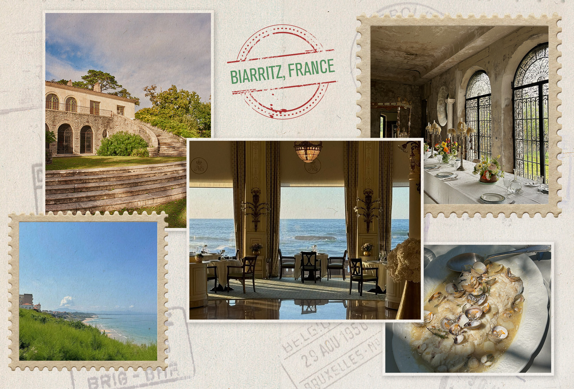 a collage of images featuring lesser-known European destinations in Spain, France, Italy, and Greece