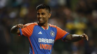 Suryakumar Yadav of India looks on before the start of game one of the T20 International series featuring South Africa vs India: live stream 1st T20 2024