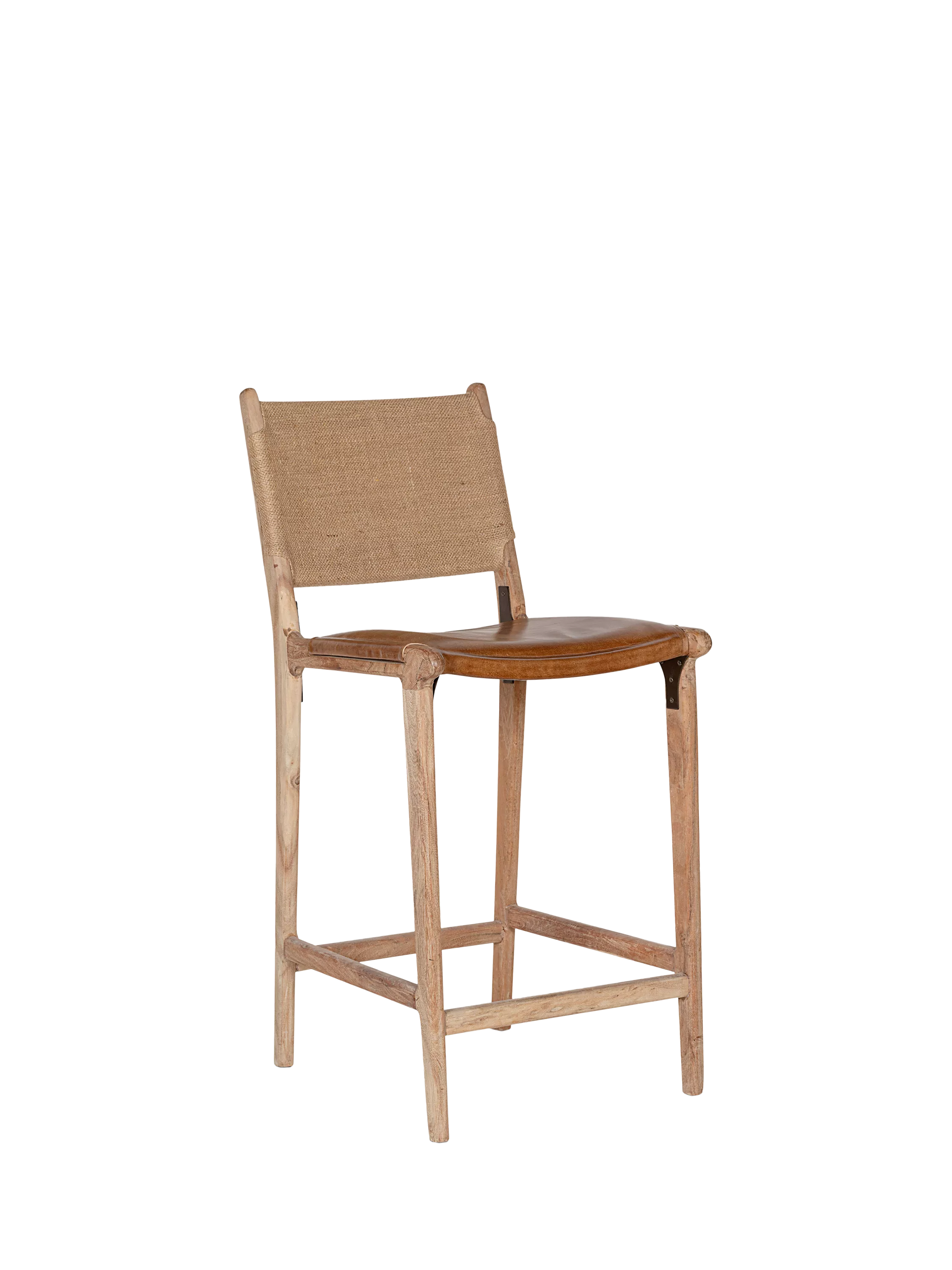 Nkuku Nayan Counter Chair, Tan