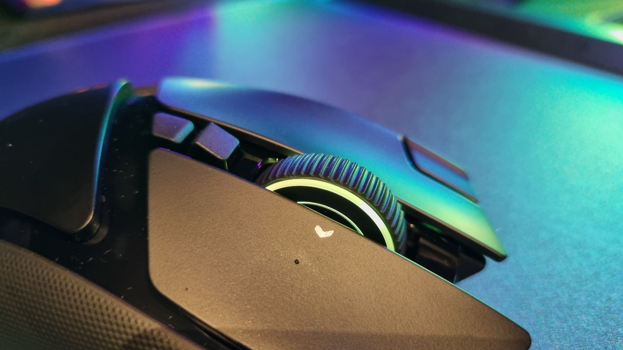 The Razer Basilisk V4 Pro gaming mouse shot from various angles at Gamescom 2026