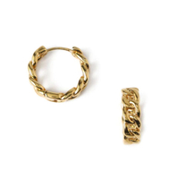 Chain Huggie Hoop Earrings, £18 | Orelia