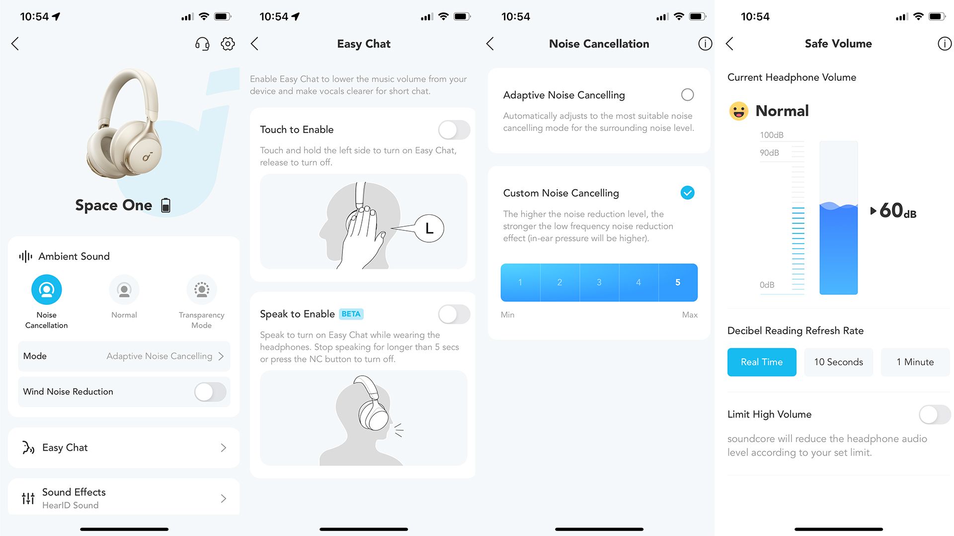 Soundcore app screenshots