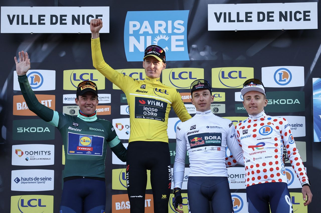 The jersey winners at Paris-Nice 2026