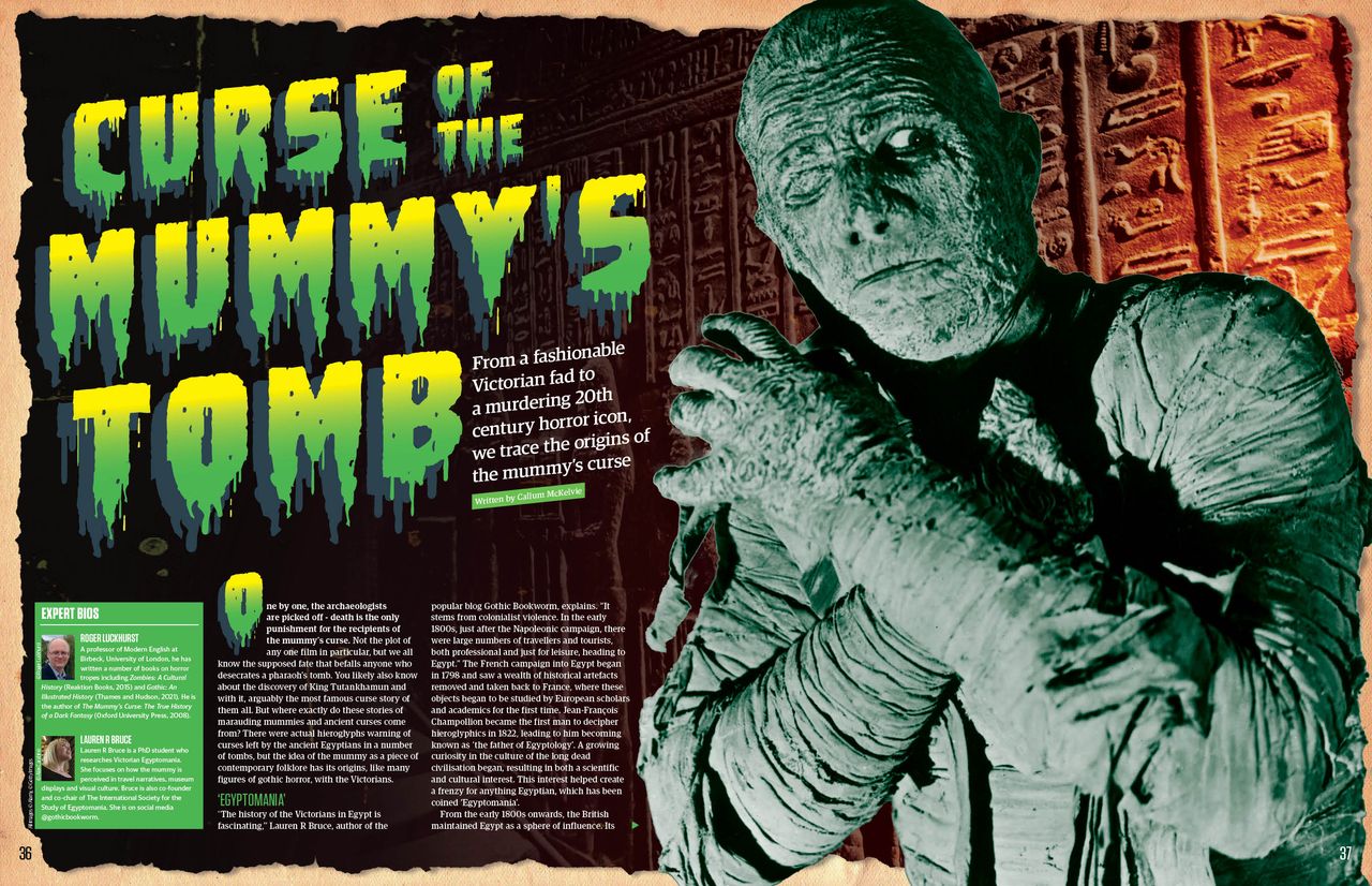 Curse of the Mummy feature spread, All About History 122