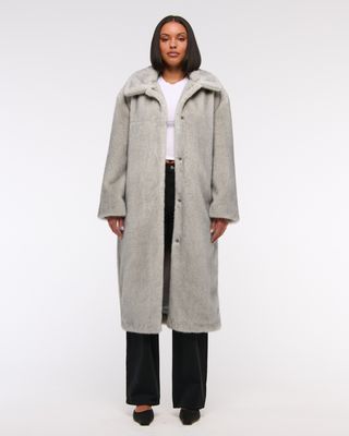 Abercrombie, Faux Fur Coat