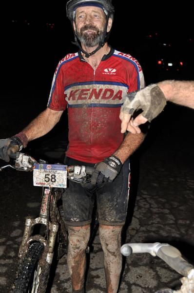 Mike Dietlin at the finish line