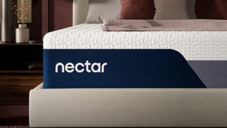 Close up of the Nectar Classic mattress on a bed frame