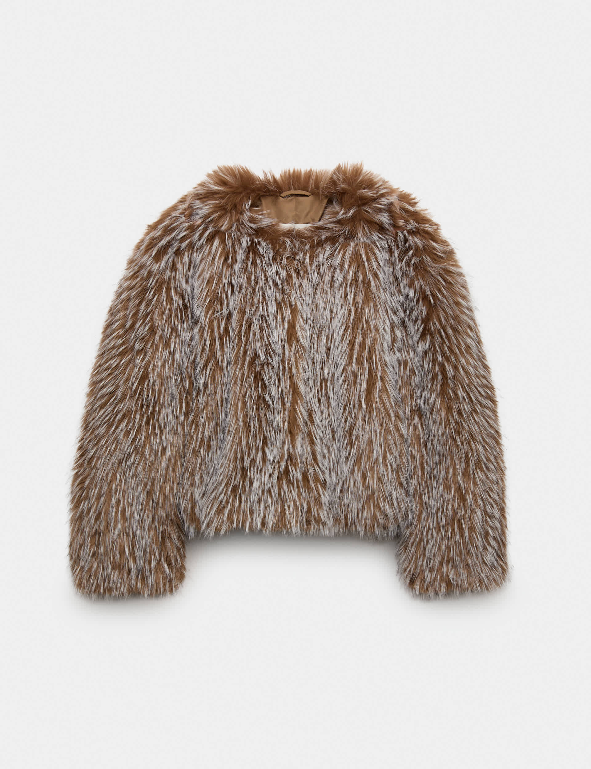 Faux Fur Tipped Short Jacket