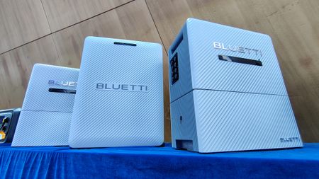 The Bluetti Balco series on a table showing ports and size