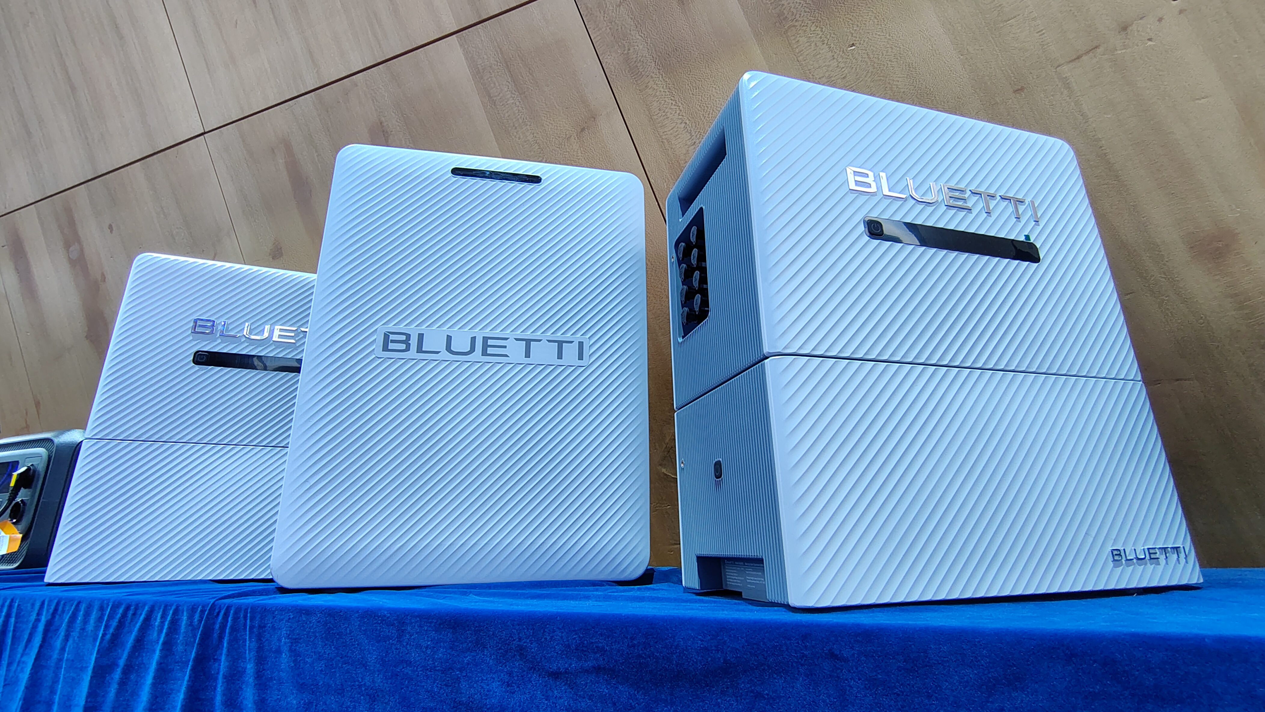 The Bluetti Balco series on a table showing ports and size