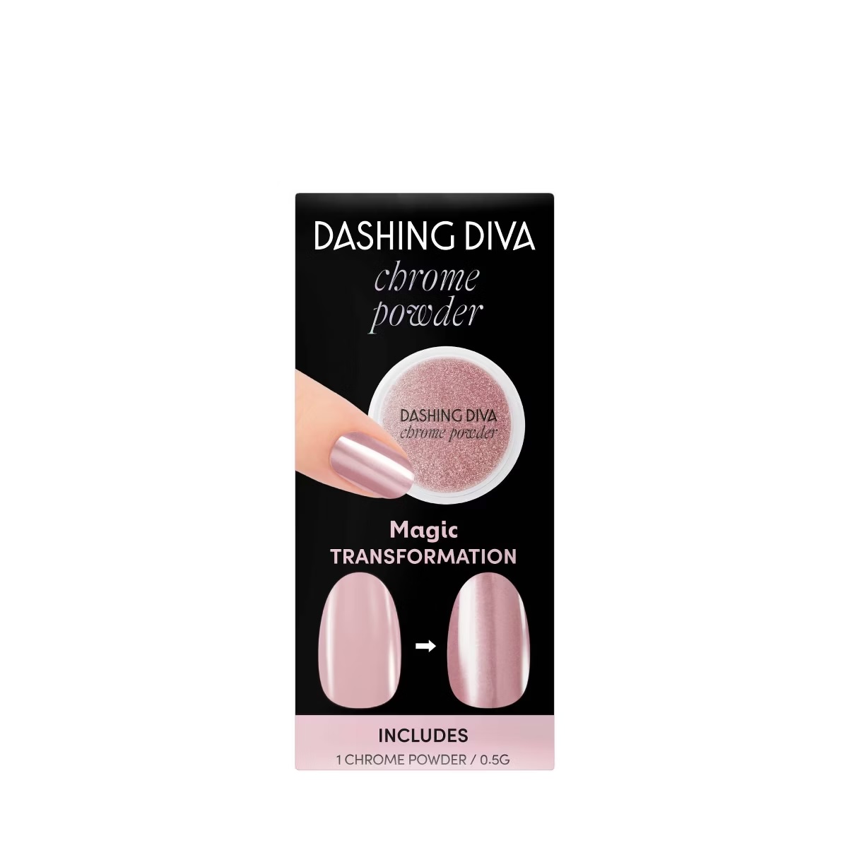 Dashing Diva , Chrome Powder - Rose Gold Chrome