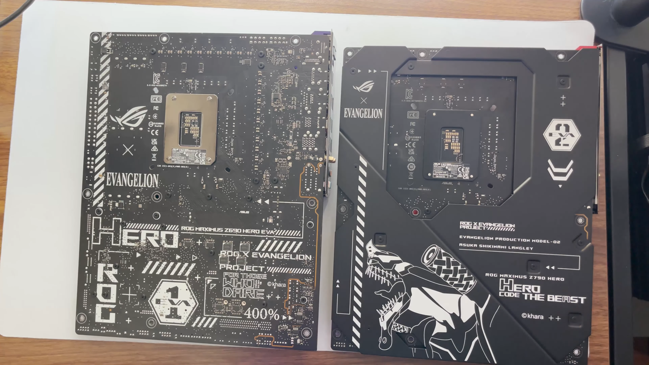 Asus ROG Maximus Z790 Hero EVA-02 Evangelion Motherboard Spoils