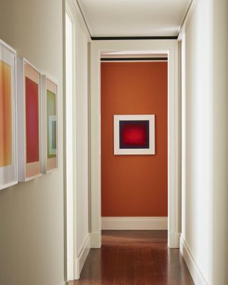 Kevin Isbell orange hallway