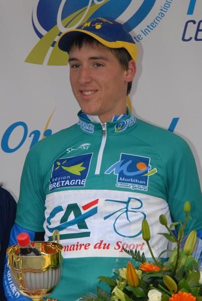 Belgian rider Ludwig Verstraete (Wielerclub De Molenspurters) in the sprinter's jersey.