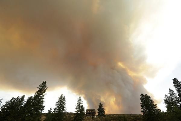 The fire in Twisp, Washington.