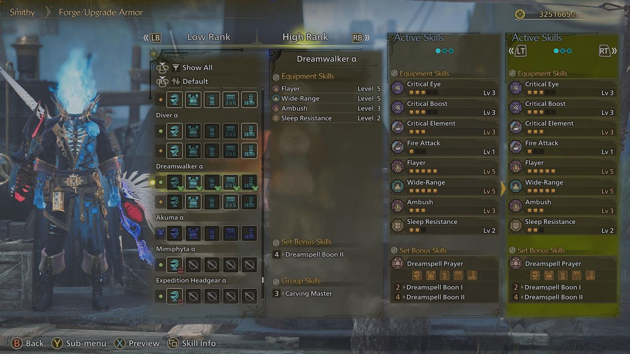 Monster Hunter Wilds Dreamspell armor - Dreamwalker 1st version