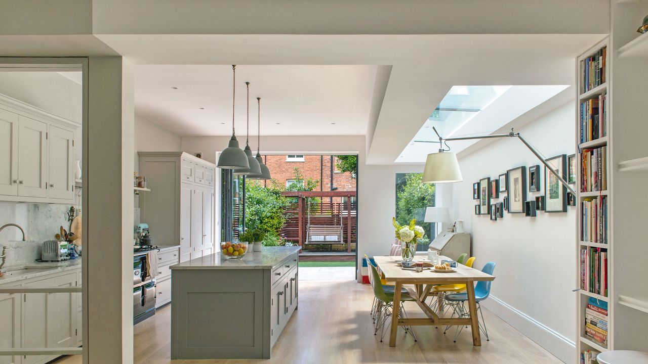 large contemporary kitchen extension photographed by polly eltes