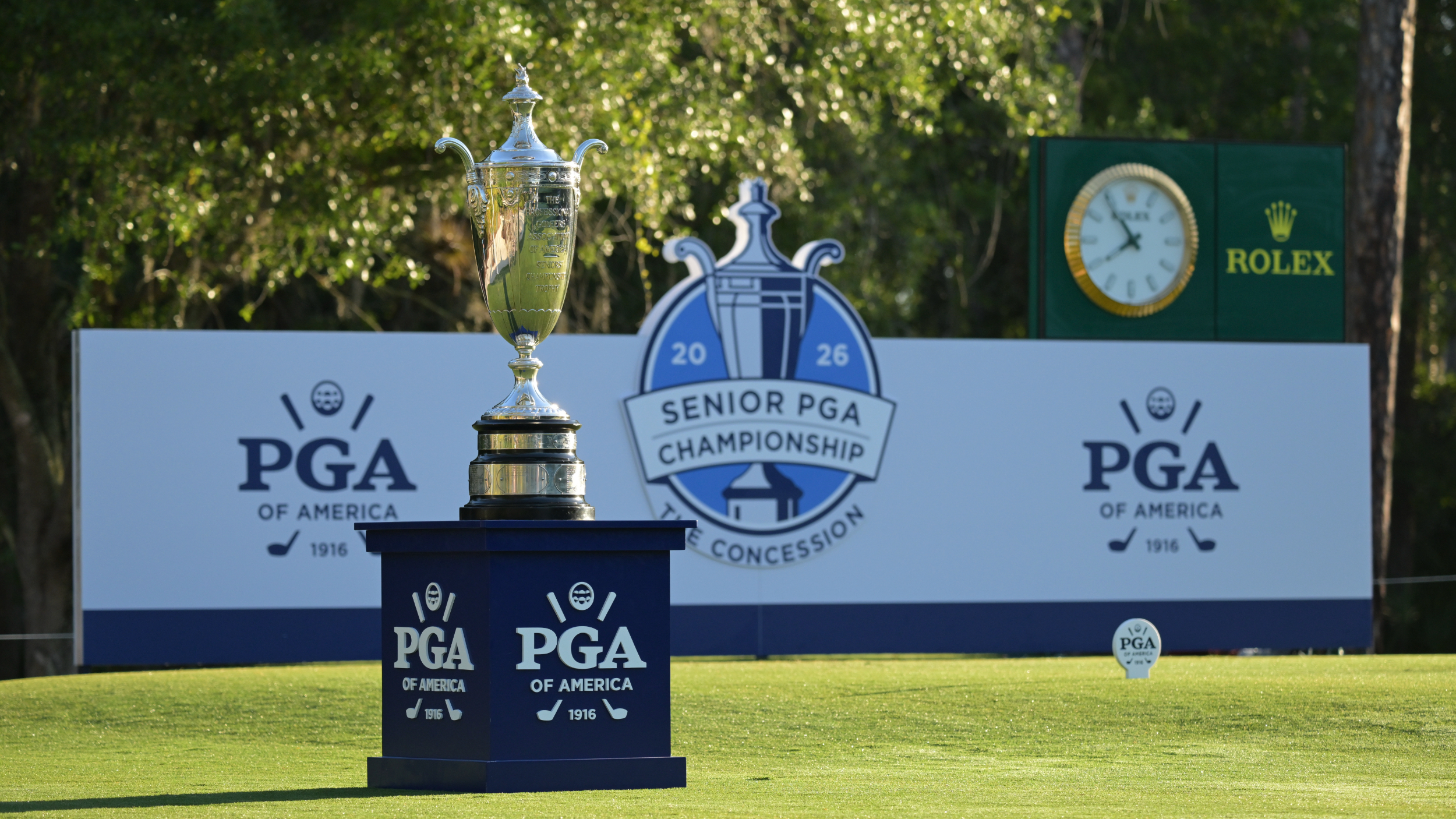 The Senior PGA Championship trophy