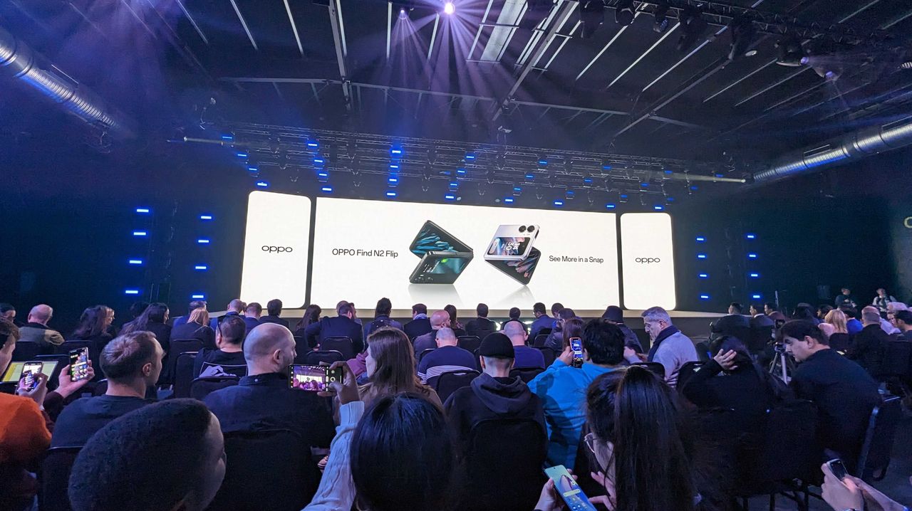 The Oppo Find N2 Flip launch event