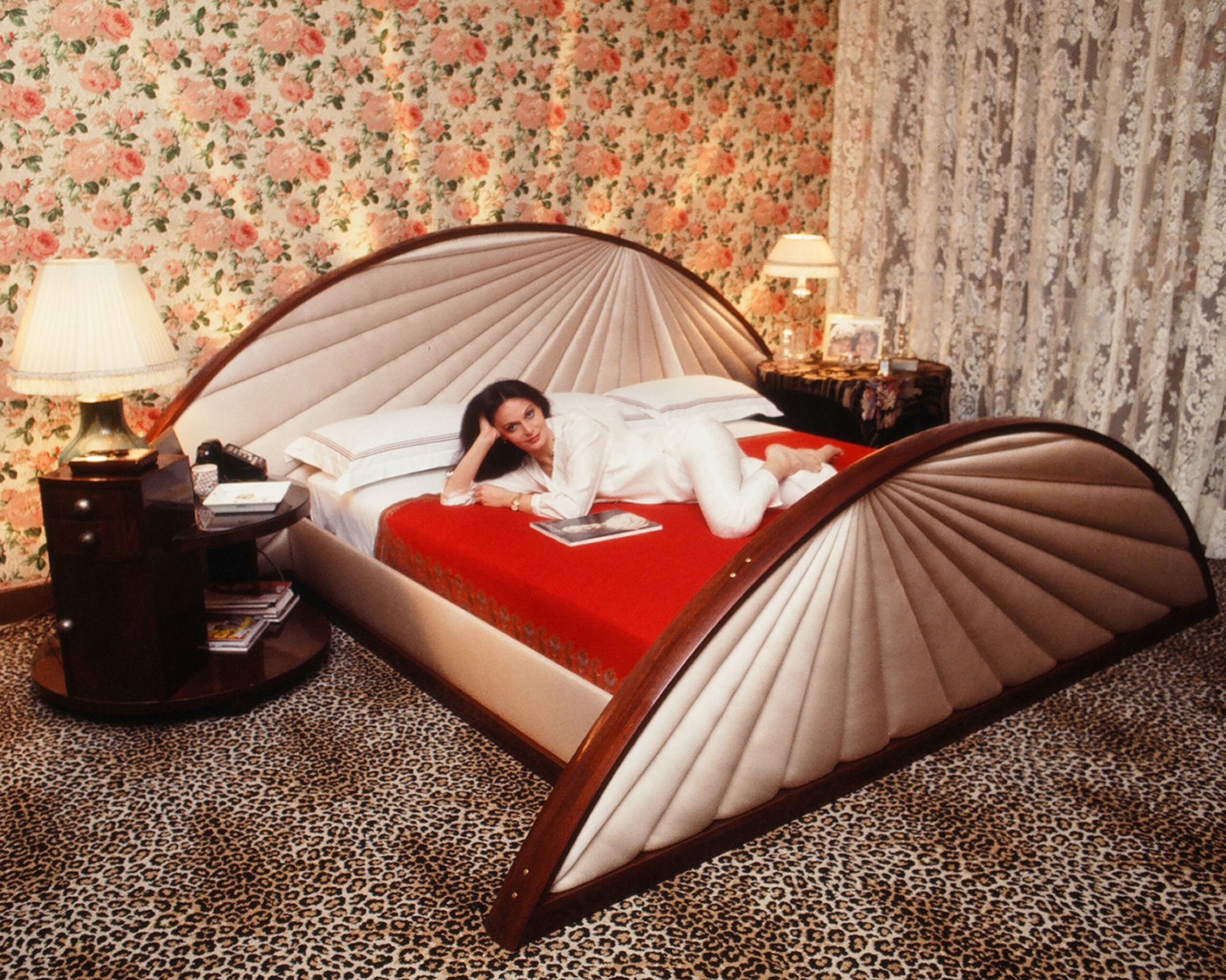 diane von furstenberg on her bed in 1978
