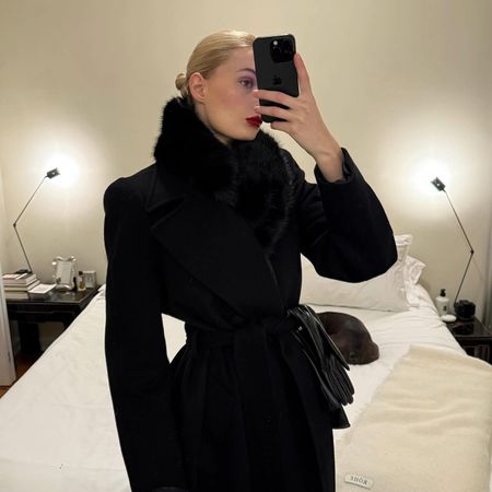 Christie Tyler in a Wardrobe.NYC coat