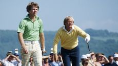 Tom Watson and Jack Nicklaus in the 1977 Open