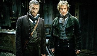 The Brothers Grimm Heath Ledger Matt Damon the brothers ready for action