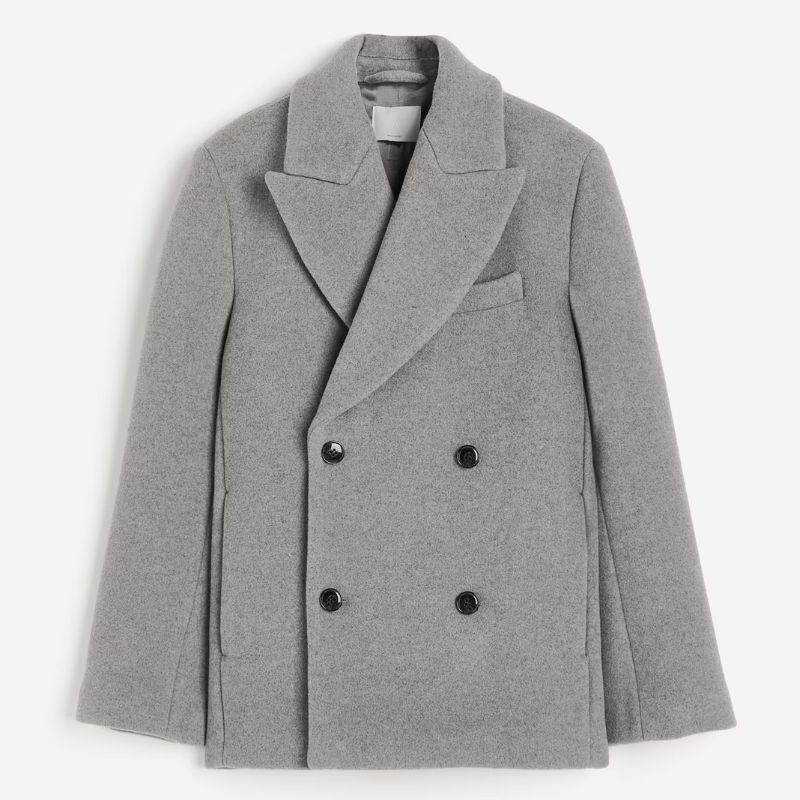 H&M, Wool-blend Double-Breasted Jacket