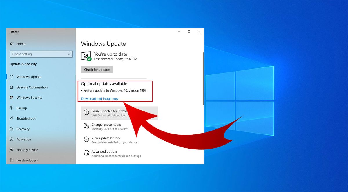 windows 10 latest version update