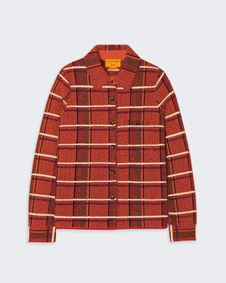 Dylan Plaid Shirt in Cashmere - Chai Combo