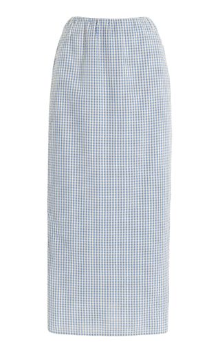 Mira Gingham Cottom Maxi Skirt